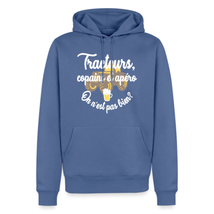 Sweat-shirt à capuche premium homme - Tracteurs