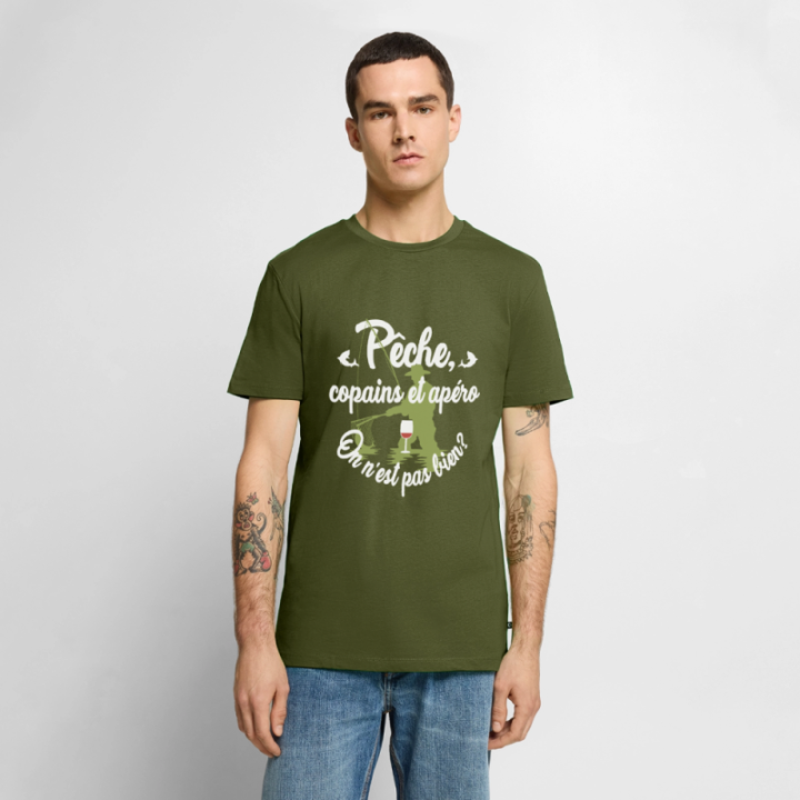 T-shirt premium homme - Pêche