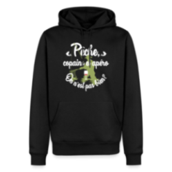 Sweat-shirt à capuche premium homme - Pêche, copains et apéro