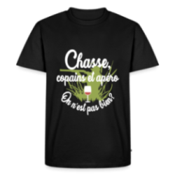 T-shirt premium homme - Chasse, copains et apéro