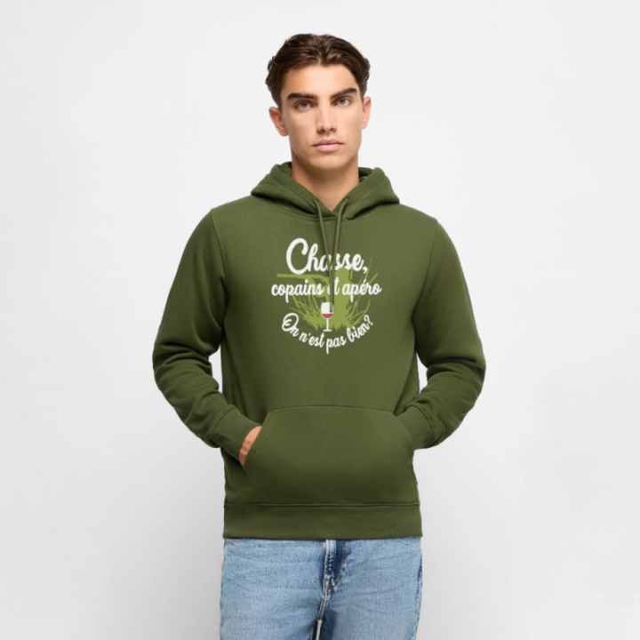  copains et apéro - vert bouteille - front