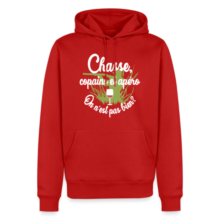 Sweat-shirt à capuche premium homme - Chasse