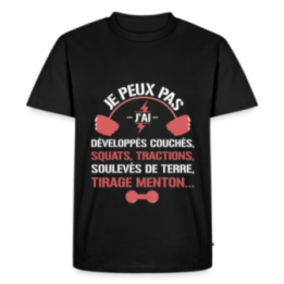 T-shirt premium homme - Je peux pas