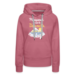 Sweat-shirt à capuche premium femme - Dans ma tête