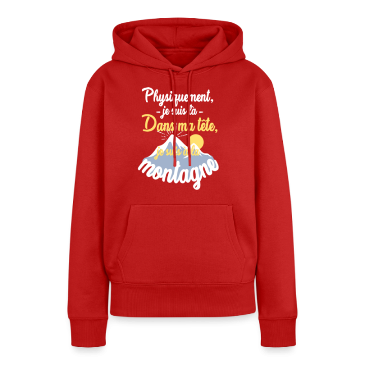 Sweat-shirt à capuche premium femme - Dans ma tête