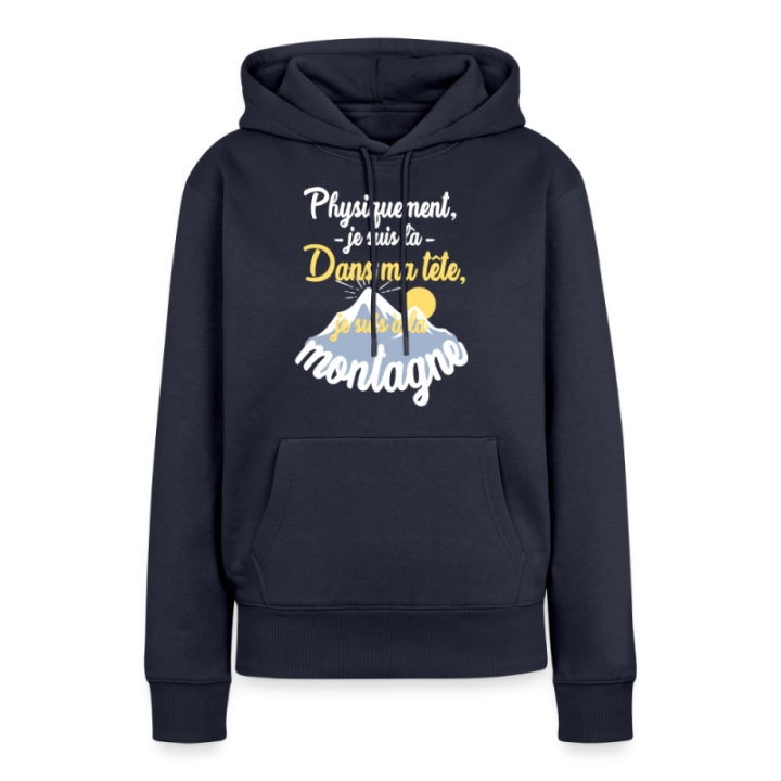 Sweat-shirt à capuche premium femme - Dans ma tête