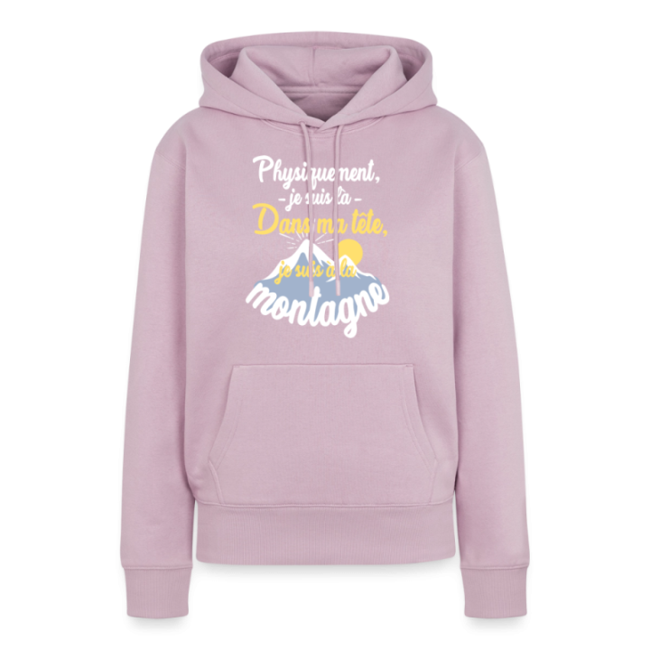 Sweat-shirt à capuche premium femme - Dans ma tête