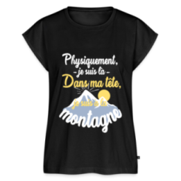 T-shirt à manches retroussées femme - Dans ma tête