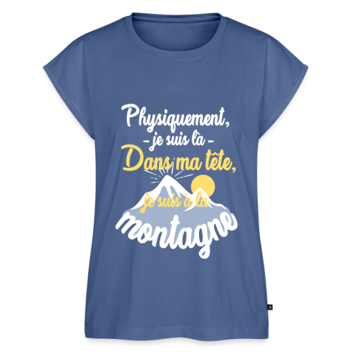 T-shirt à manches retroussées femme - Dans ma tête