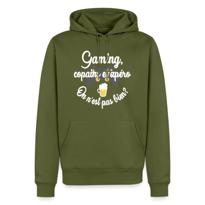 Sweat-shirt à capuche premium homme - Gaming
