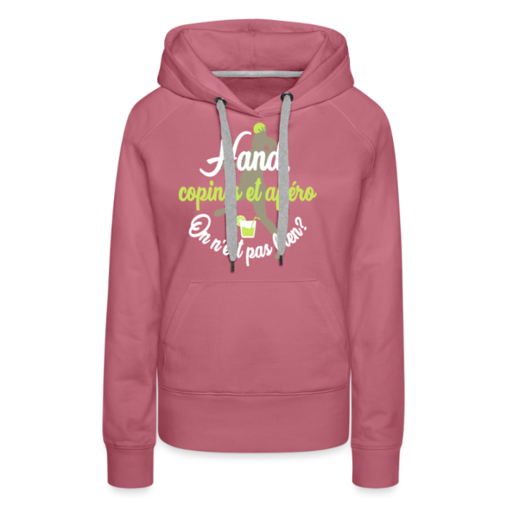 Sweat-shirt à capuche premium femme - Hand