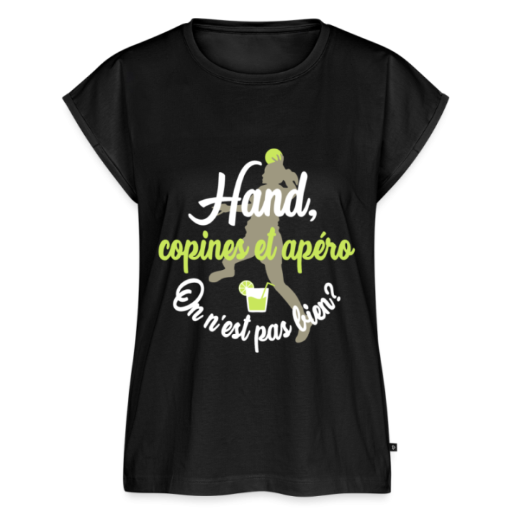 T-shirt à manches retroussées femme - Hand