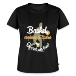 T-shirt premium femme - Basket, copines et apéro
