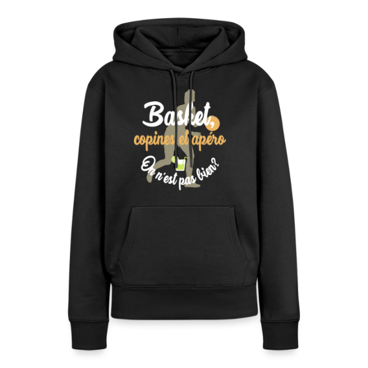 Sweat-shirt à capuche premium femme - Basket