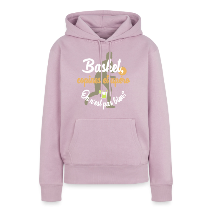 Sweat-shirt à capuche premium femme - Basket