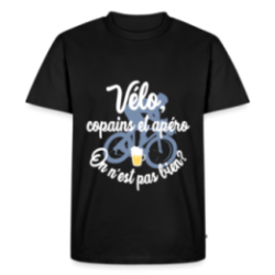 T-shirt premium homme - Vélo, copains et apéro