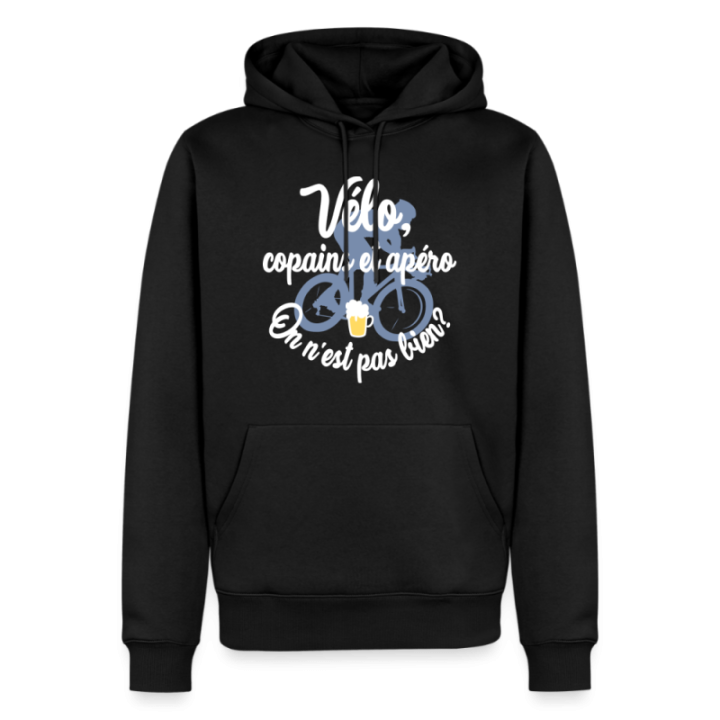 Sweat-shirt à capuche premium homme - Vélo