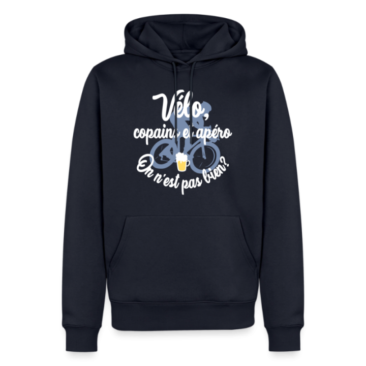 Sweat-shirt à capuche premium homme - Vélo