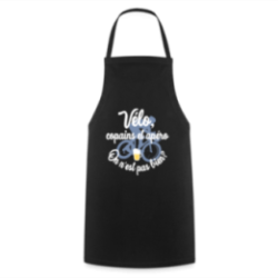 Tablier de cuisine - Vélo, copains et apéro