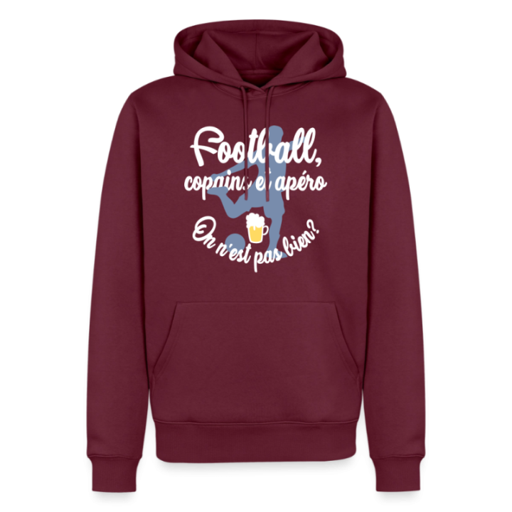 Sweat-shirt à capuche premium homme - Football