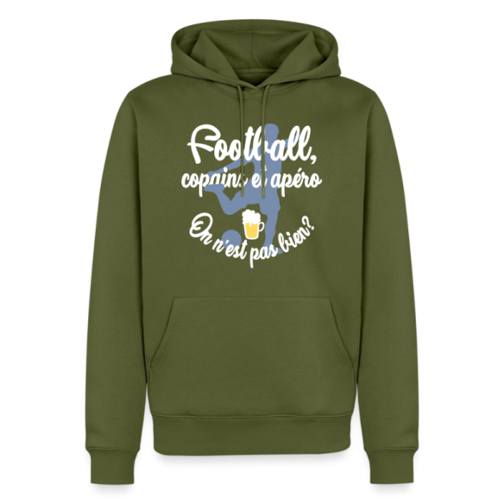 Sweat-shirt à capuche premium homme - Football