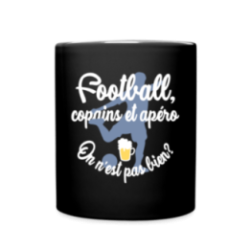Mug uni - Football, copains et apéro