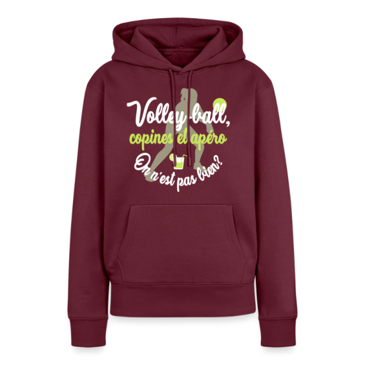 Sweat-shirt à capuche premium femme - Volley