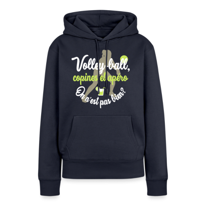 Sweat-shirt à capuche premium femme - Volley