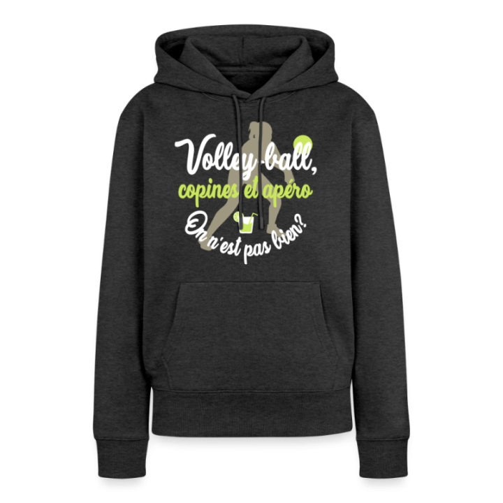 Sweat-shirt à capuche premium femme - Volley