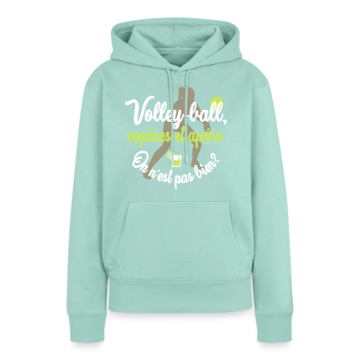 Sweat-shirt à capuche premium femme - Volley