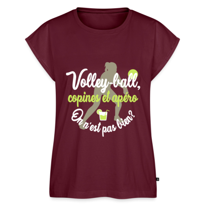 T-shirt à manches retroussées femme - Volley