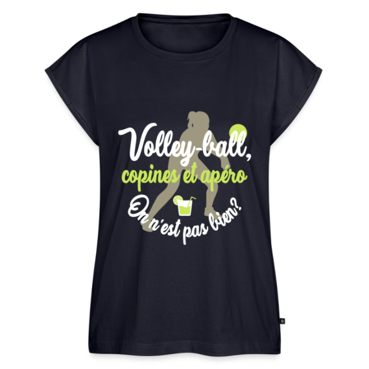 T-shirt à manches retroussées femme - Volley
