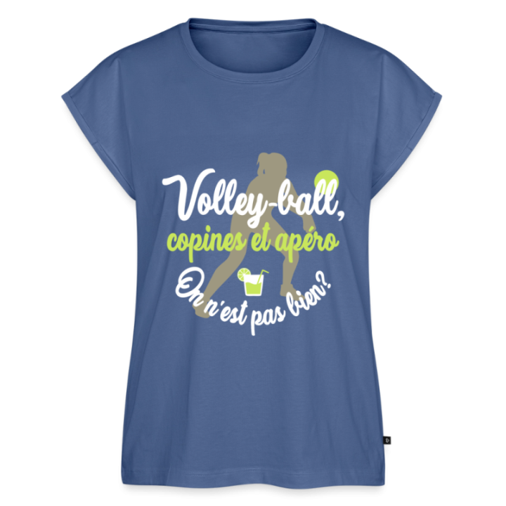 T-shirt à manches retroussées femme - Volley