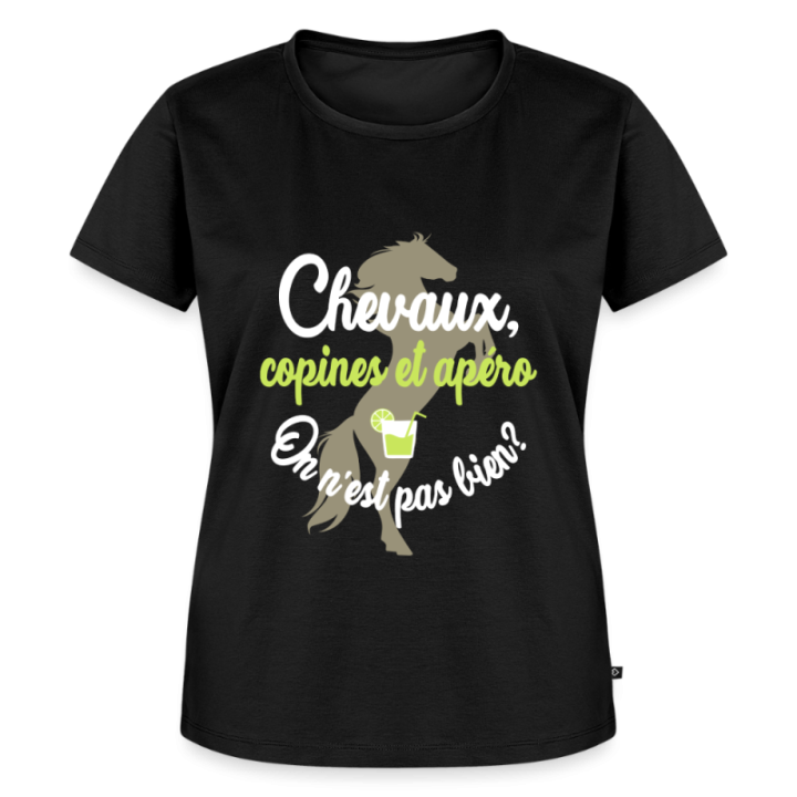 T-shirt premium femme - Chevaux