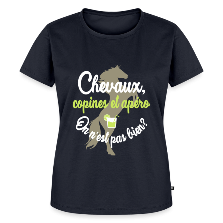 T-shirt premium femme - Chevaux
