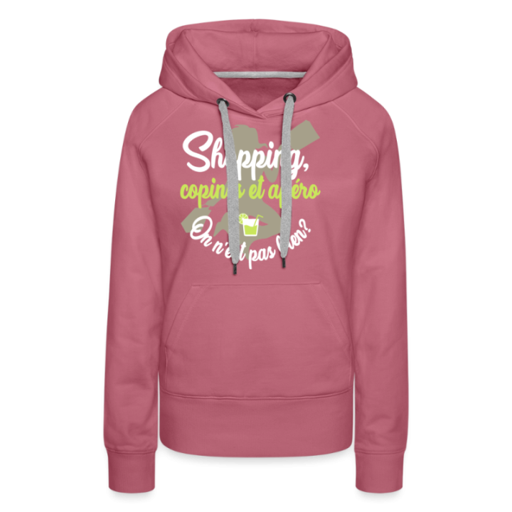 Sweat-shirt à capuche premium femme - Shopping