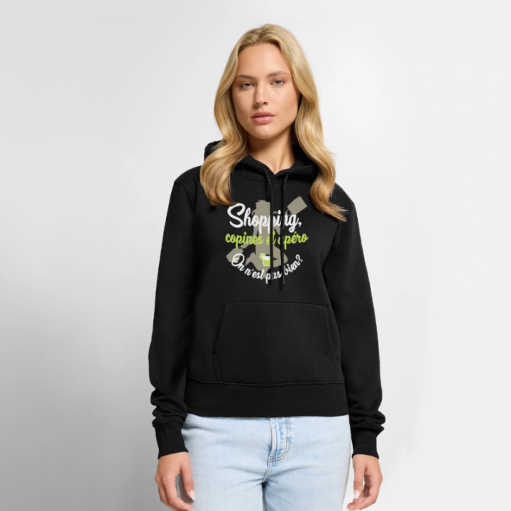 Sweat-shirt à capuche premium femme - Shopping