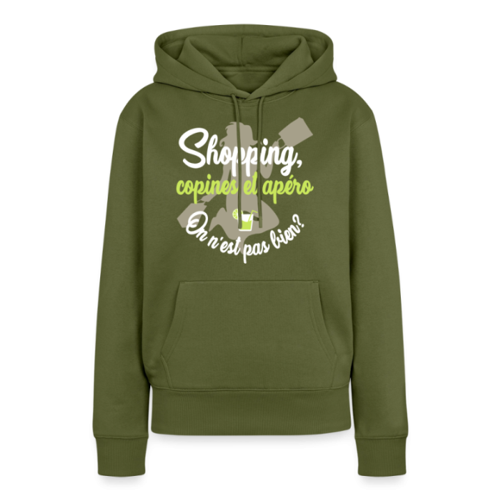Sweat-shirt à capuche premium femme - Shopping