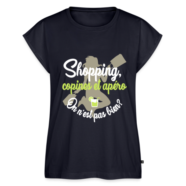 T-shirt à manches retroussées femme - Shopping
