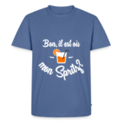 T-shirt premium homme - Il est où mon spritz?