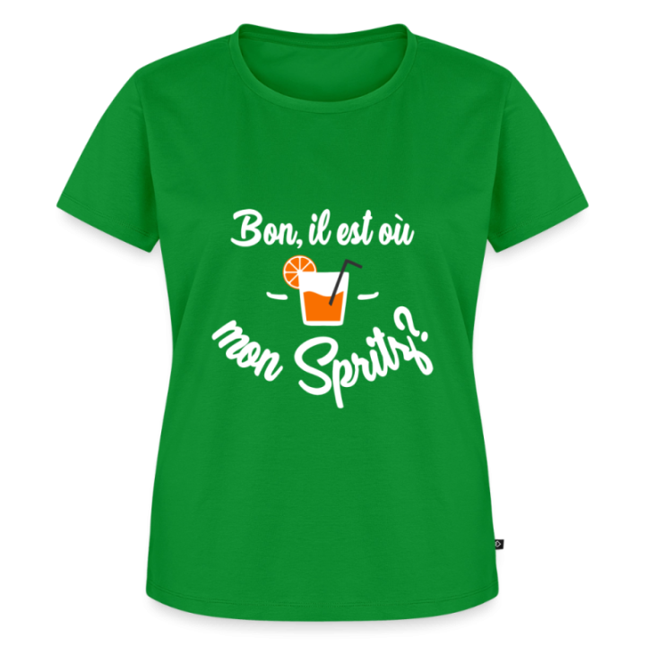 T-shirt premium femme - Il est où mon spritz? - vert - front