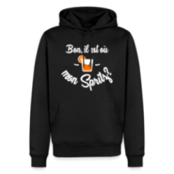 Sweat-shirt à capuche premium homme - Il est où mon spritz?