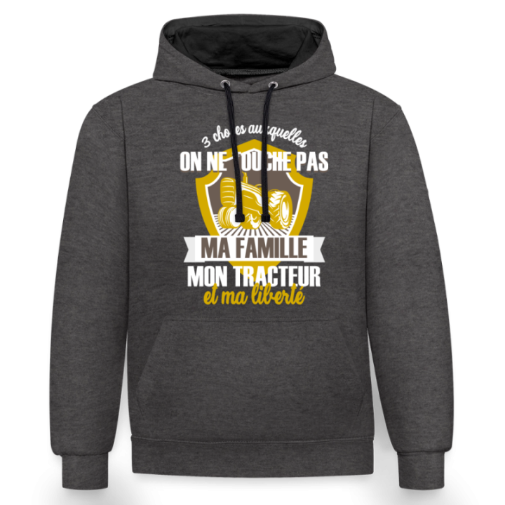  mon tracteur et ma liberté - bordeaux/anthracite - front