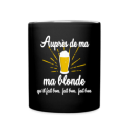 Mug uni - Auprès de ma blonde