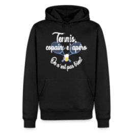 Sweat-shirt à capuche premium homme - Tennis
