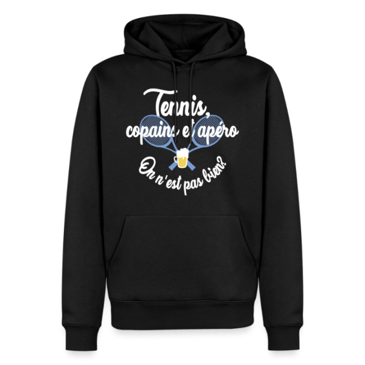 Sweat-shirt à capuche premium homme - Tennis
