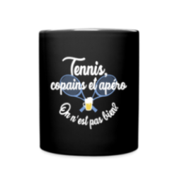 Mug uni - Tennis, copains et apéro