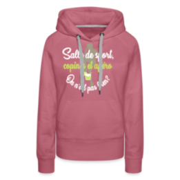 Sweat-shirt à capuche premium femme - Salle de sport