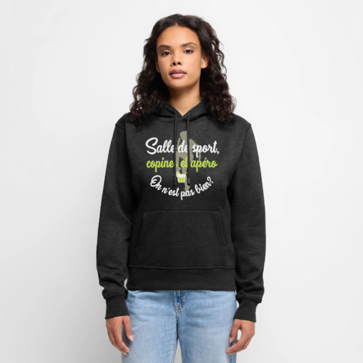 Sweat-shirt à capuche premium femme - Salle de sport
