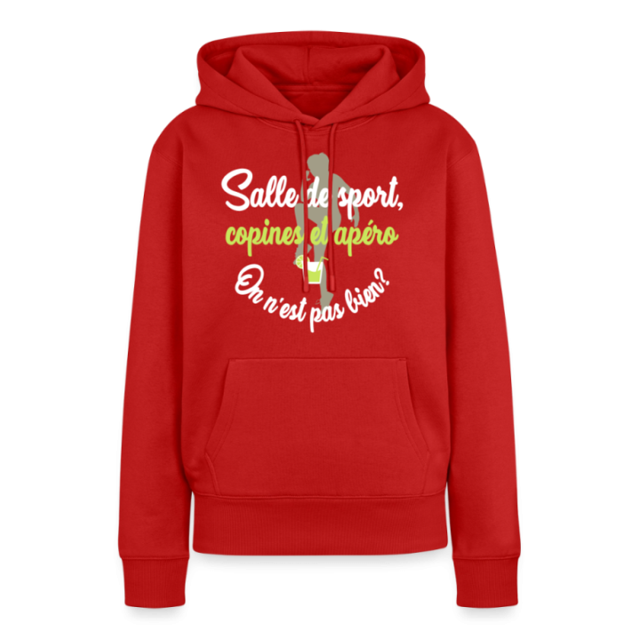 Sweat-shirt à capuche premium femme - Salle de sport